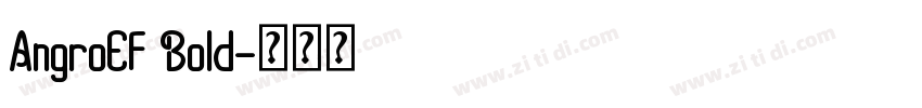 AngroEF Bold字体转换